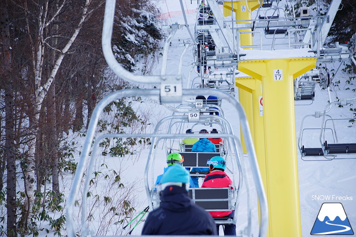 カムイスキーリンクス　-11℃。冬空からの素敵なクリスマスプレゼント♪